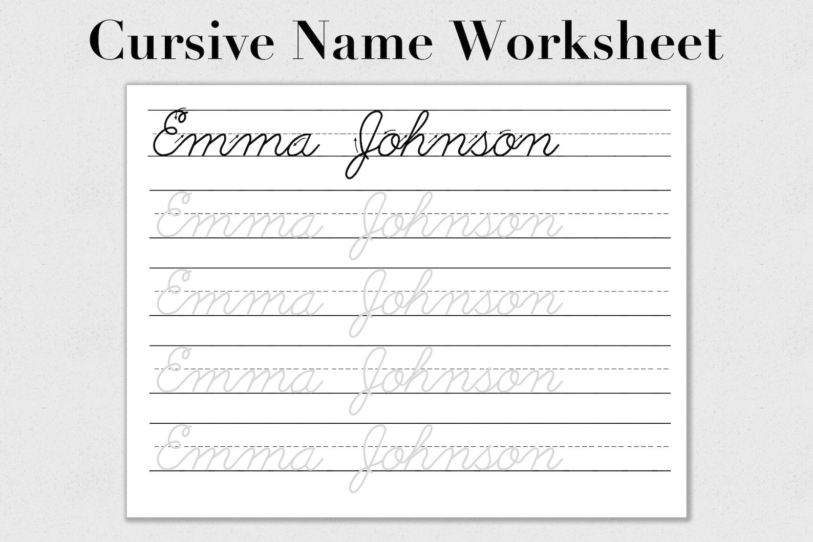 cursive-name-tracing-sheet-cursive-name-writing-cursive-etsy