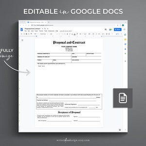 Contract Template. Pdf/google Docs/microsoft Word. Contract and ...