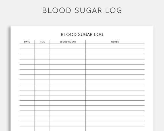 Diabetes Log/Tracker