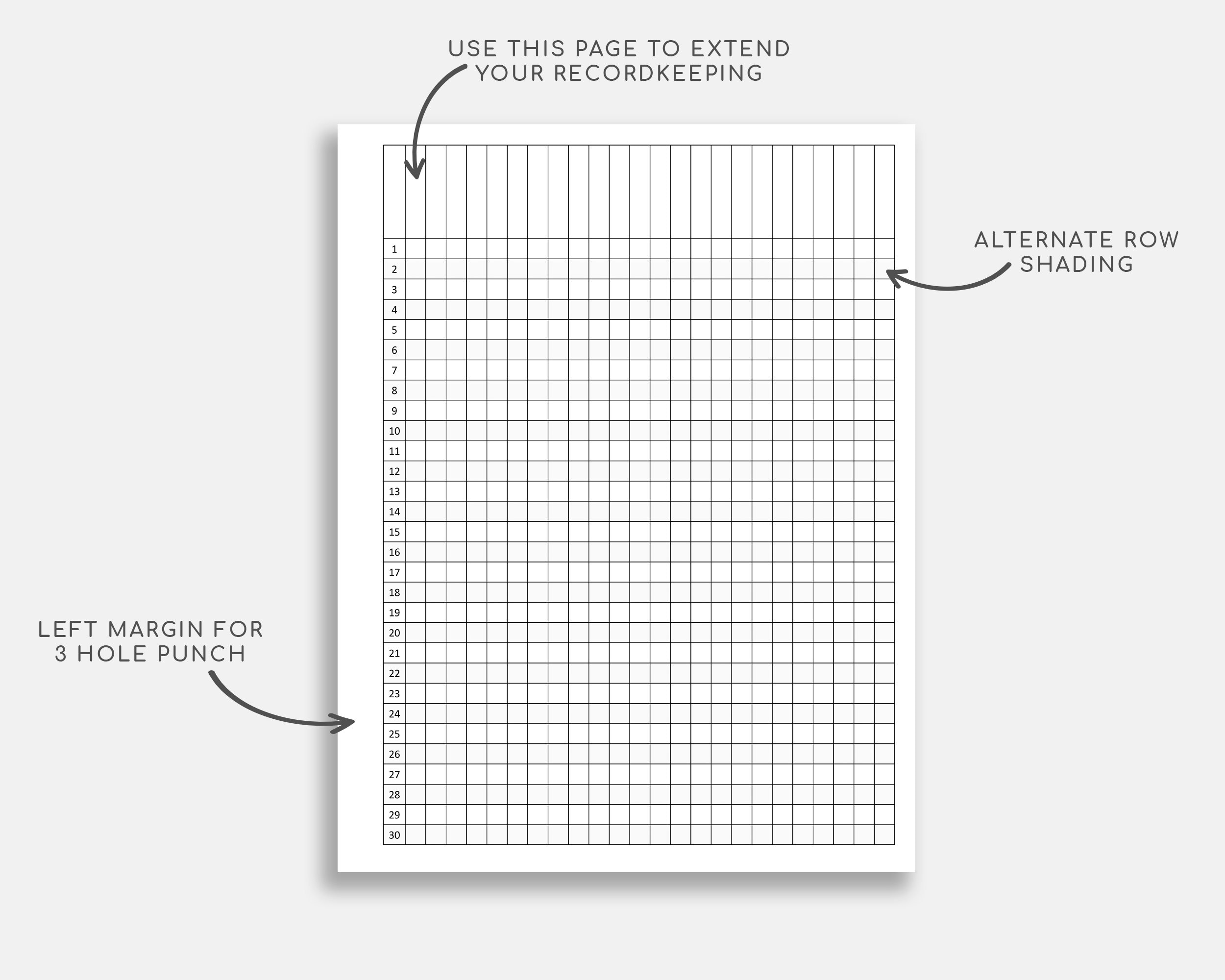 Printable Class Record and Checklist. Class Gradebook. Teacher Etsy