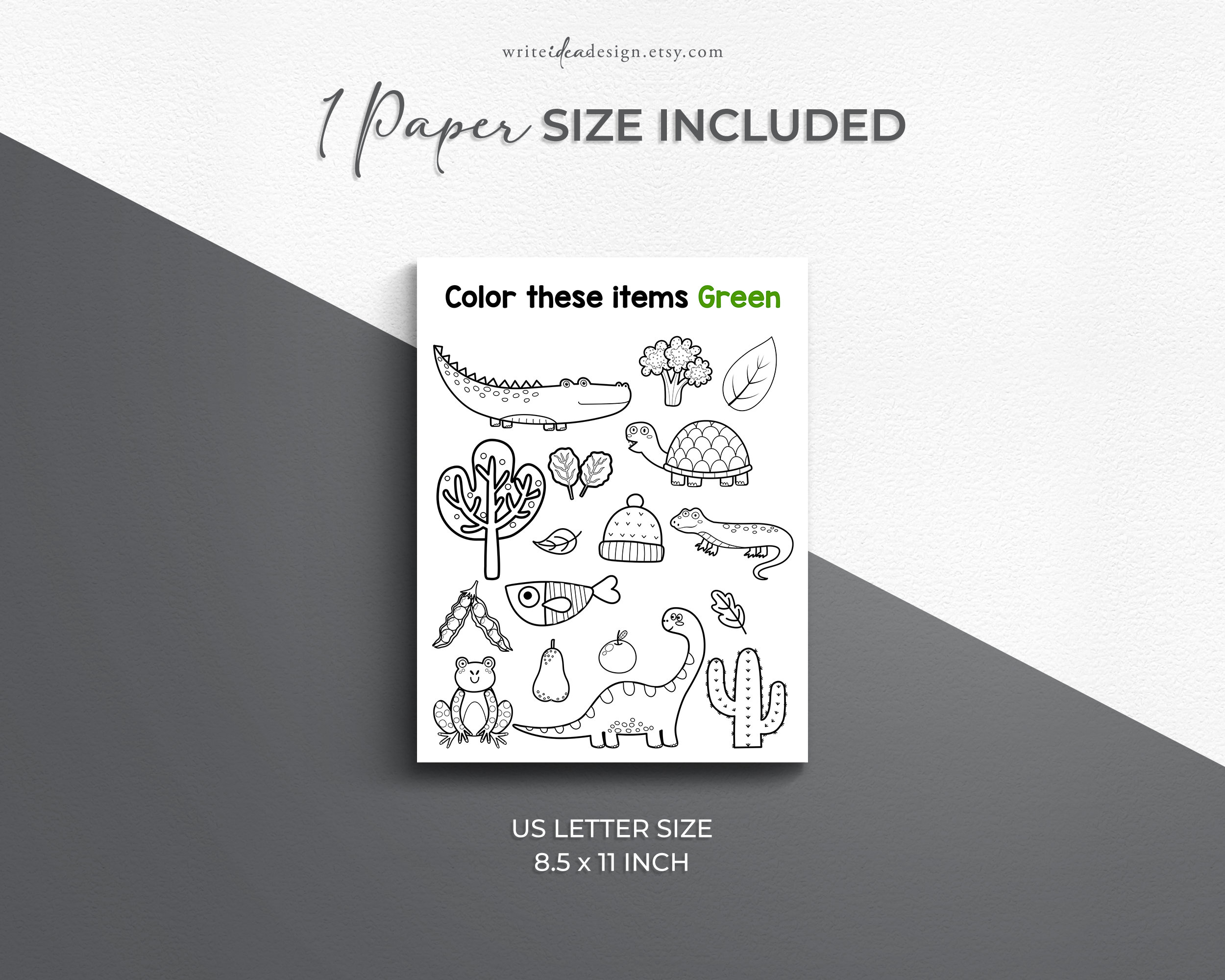 Printable Color Pages for Kids Learn Colors Set of 10. Color - Etsy