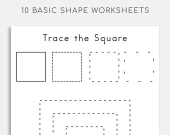 shape worksheets etsy