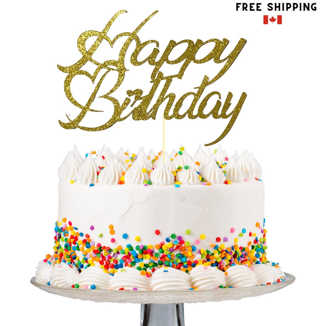 Custom Cake Topper personalized Cake Topper Birthday Cake Etsy Canada