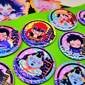 Double-Sided Button Keychain