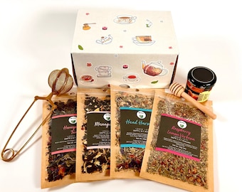 Loose Leaf Tea Sampler, Create your own custom box of Tea Samples, Sampler Gift Set, Tea Variety Pack, The Tea Lover Gift, Tea Starter Kit