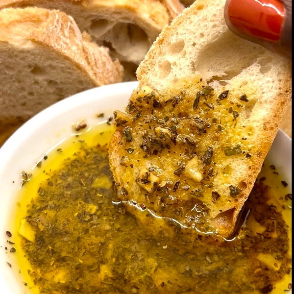 Bread Dipping Herbs, Sweet Basil & Garlic Romano, For Bread Lovers, Olive Oil Dip Spice, Dipping Oils for Bread