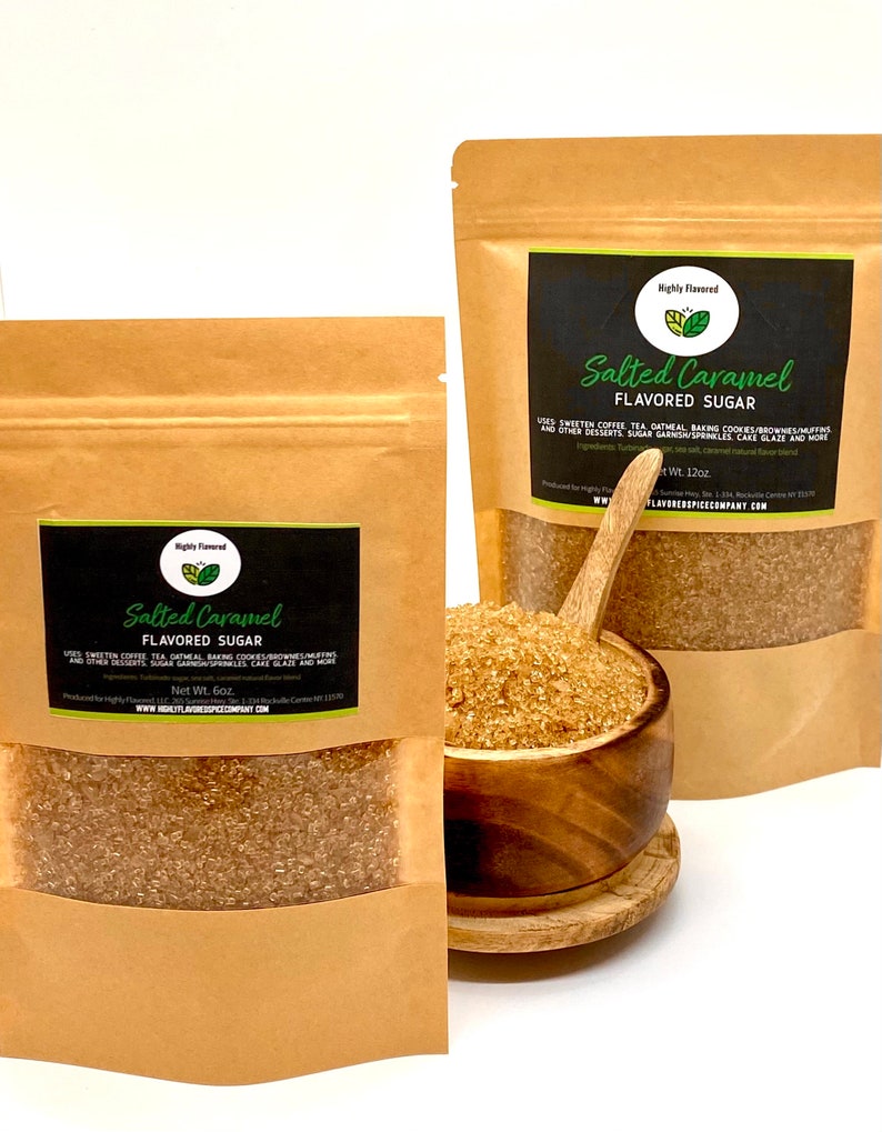 Salted Caramel Flavored Sugar Coffee Sugar Sugar Sprinkles Etsy