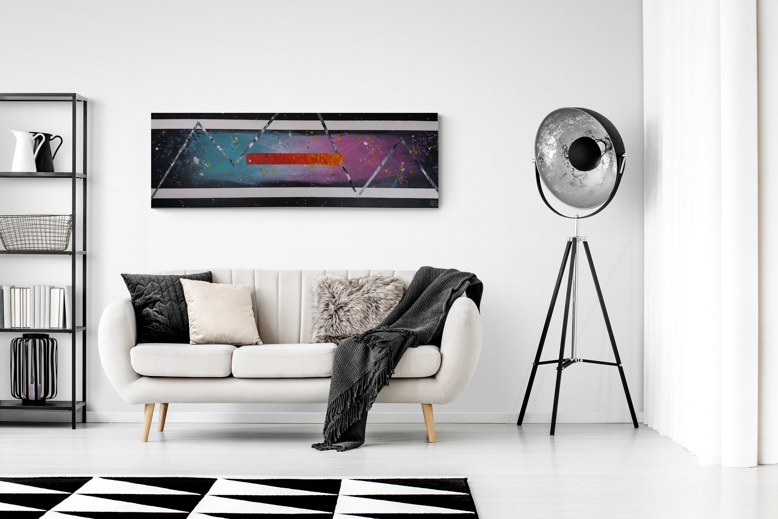 Tableau Abstrait Neon