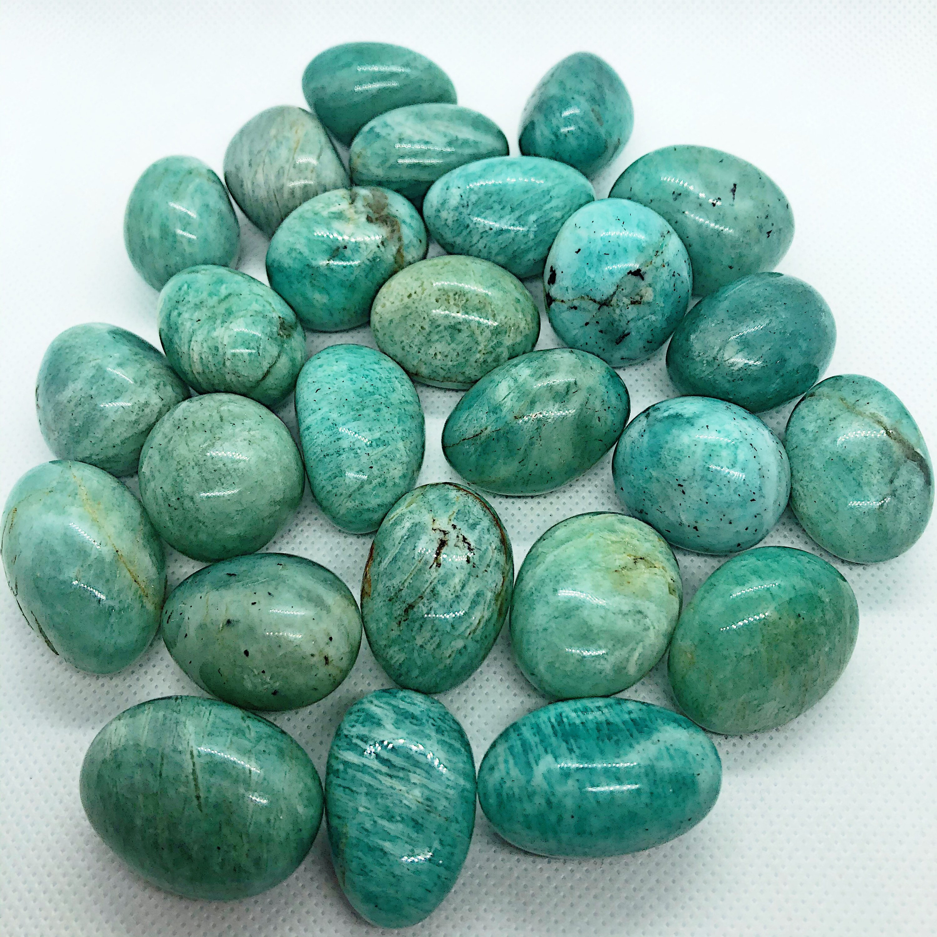 Natural Amazonite crystal tumbled stones Etsy