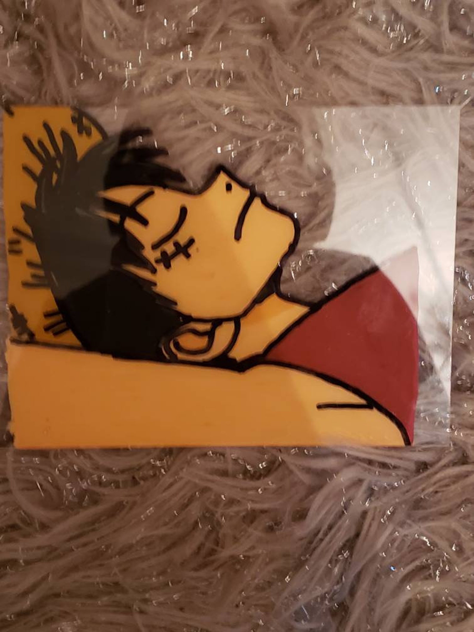 One Piece Luffy Glass Painting Etsy