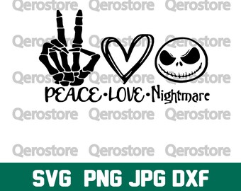 Free Free 193 Peace Love Nightmare Svg SVG PNG EPS DXF File