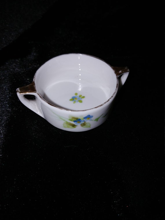 Vintage Nippon Porcelain Hand Painted Salt Cellar Rin… Gem