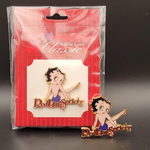 Reds Hat Society Betty Boop Enamel Pins - Select from list