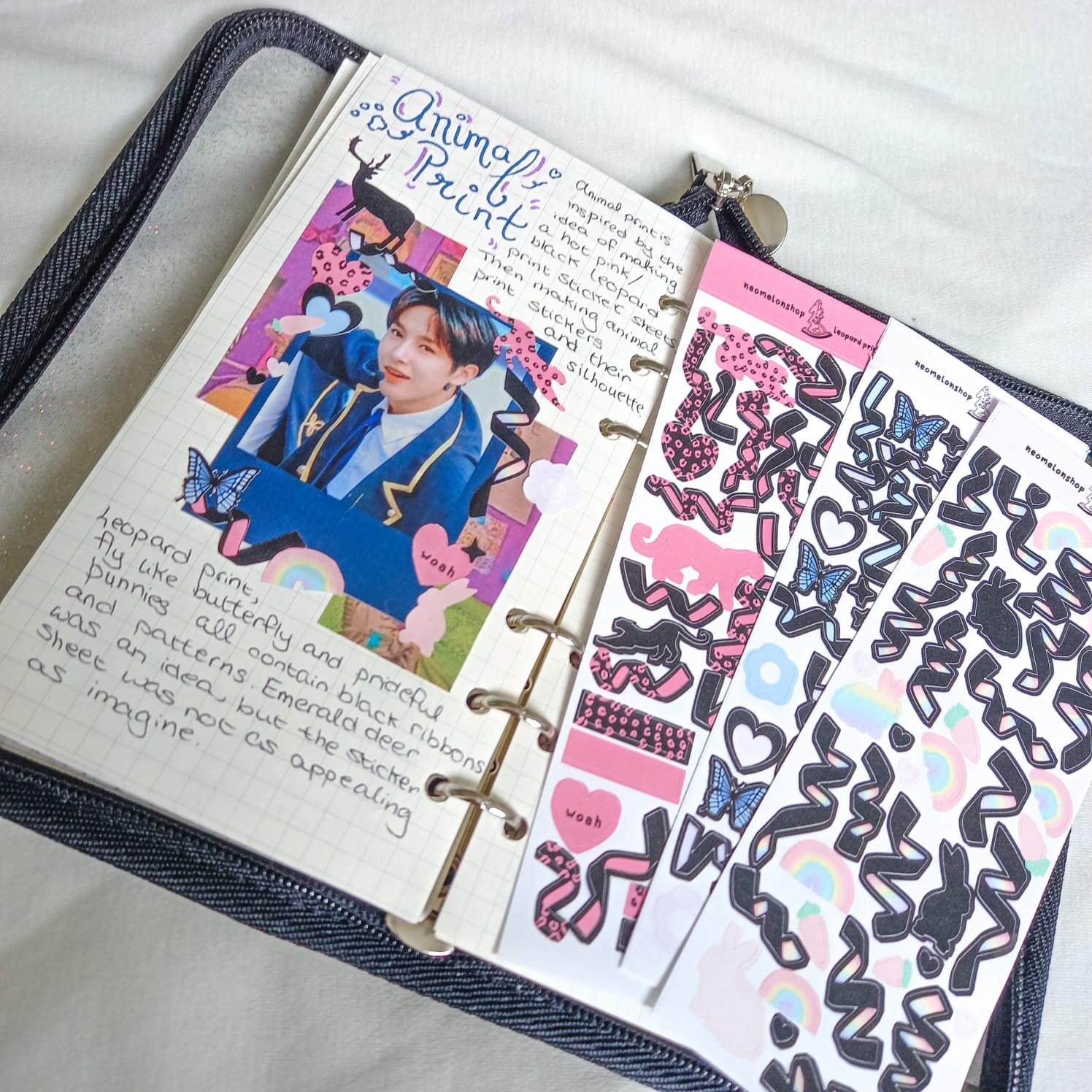 animal prints collection confetti stickers for kpop polcos etsy ireland