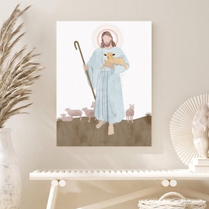 Jesus Portrait, Jesus Wall Art, Printable, Jesus Is The Way, Baptism Gift, Jesus print, Christian Wall Art, Jesus Christ, lds art