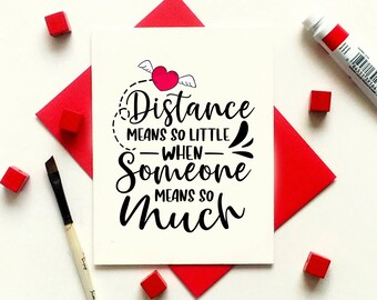 Download Art Collectibles Clip Art Valentine Svg File Love Cards Svg Friendship Svg Wedding Memorial Svg Distance Means So Little When Someone Means So Much Svg