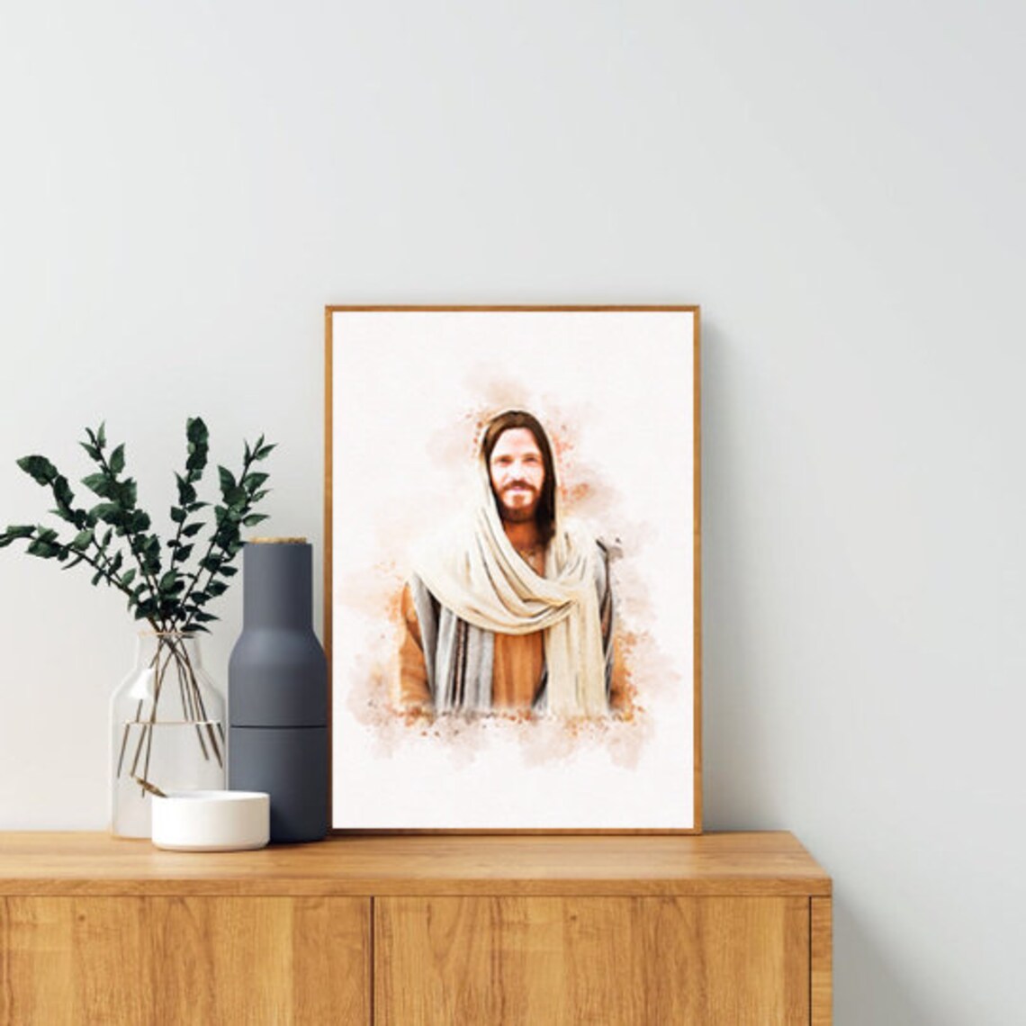 Jesus The Christ Watercolor Jesus Christ Portrait Christ | Etsy