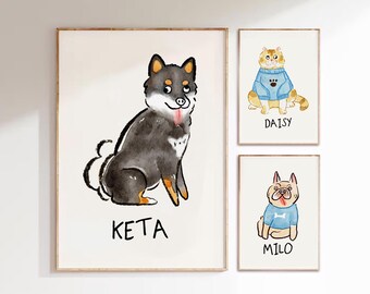 Custom Pet Portrait from Photo, Pet Doodle, Badly Drawn, Ugly Cat Drawing