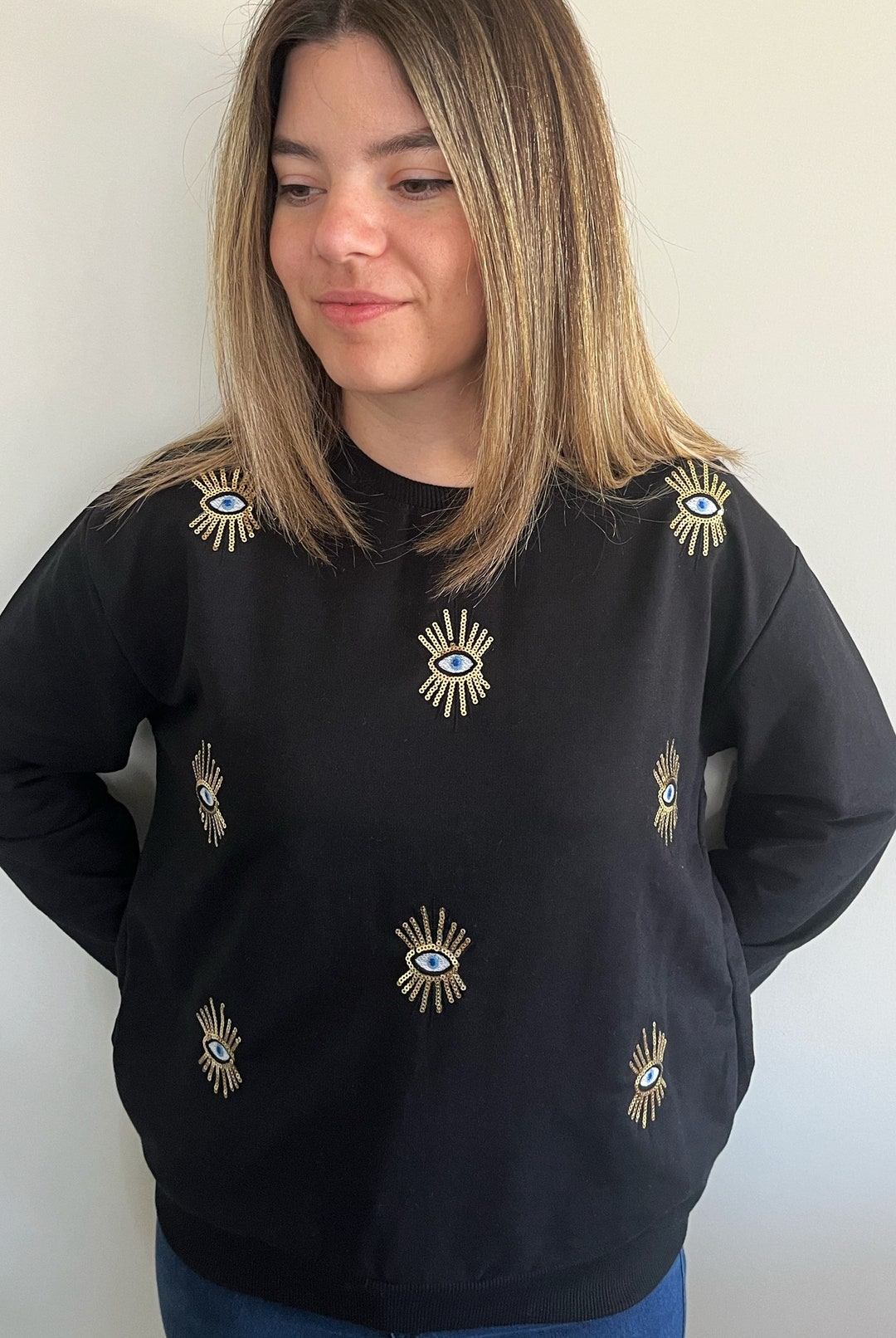 Evil Eye Sequin Shirt