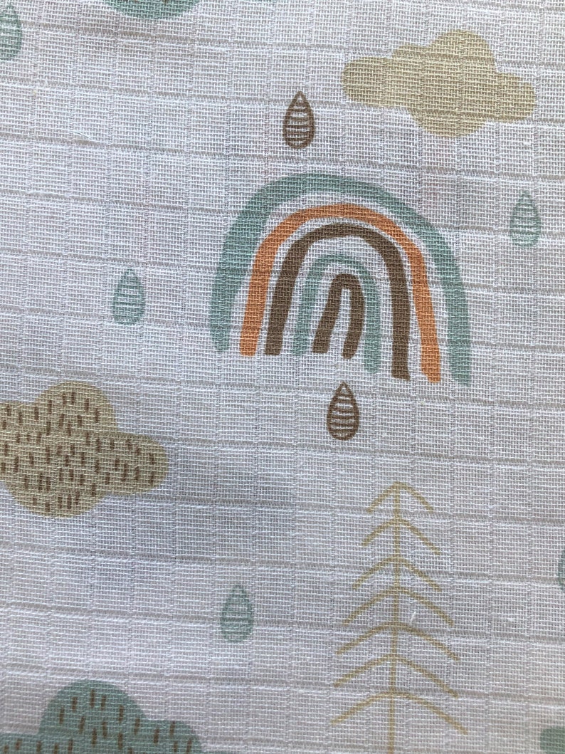 Muslin Nursing Cover Cotton Apron Rainbow Muslin Breastfeeding Cover