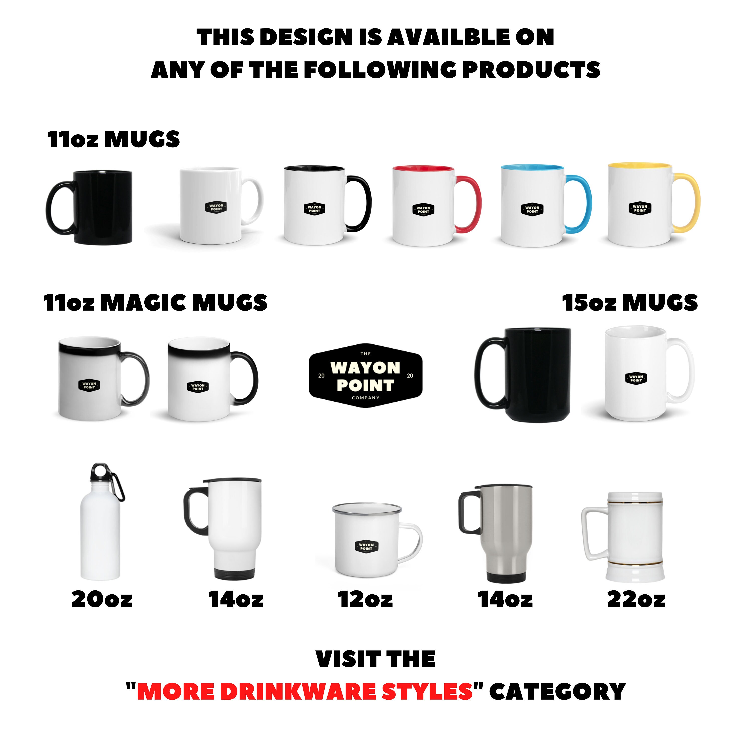 11oz und 15oz weiß glänzend Keramik Kaffeebecher mit | Etsy