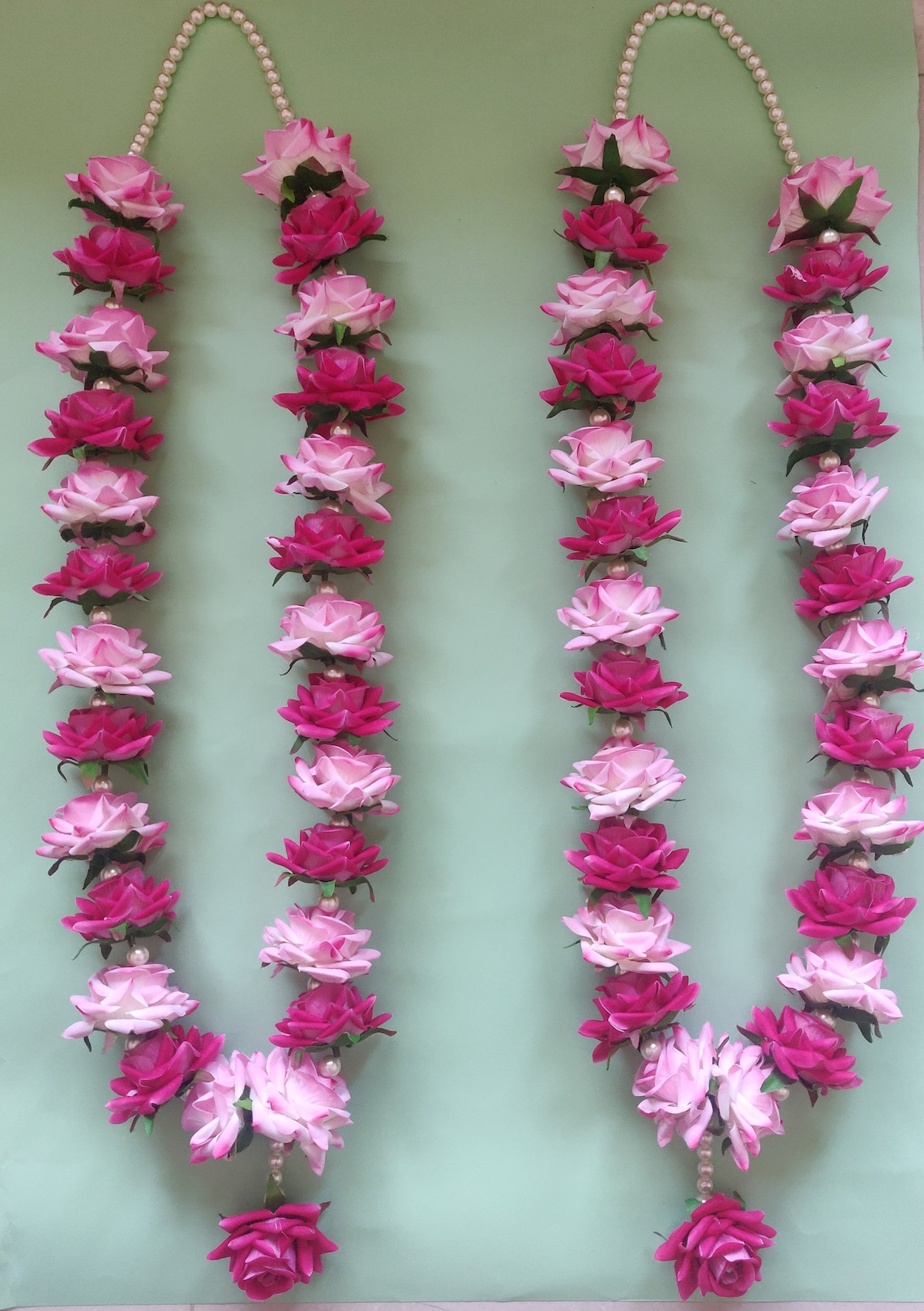 Pretty Pink Varmala Wedding Garland Jaimala Indian Wedding Etsy