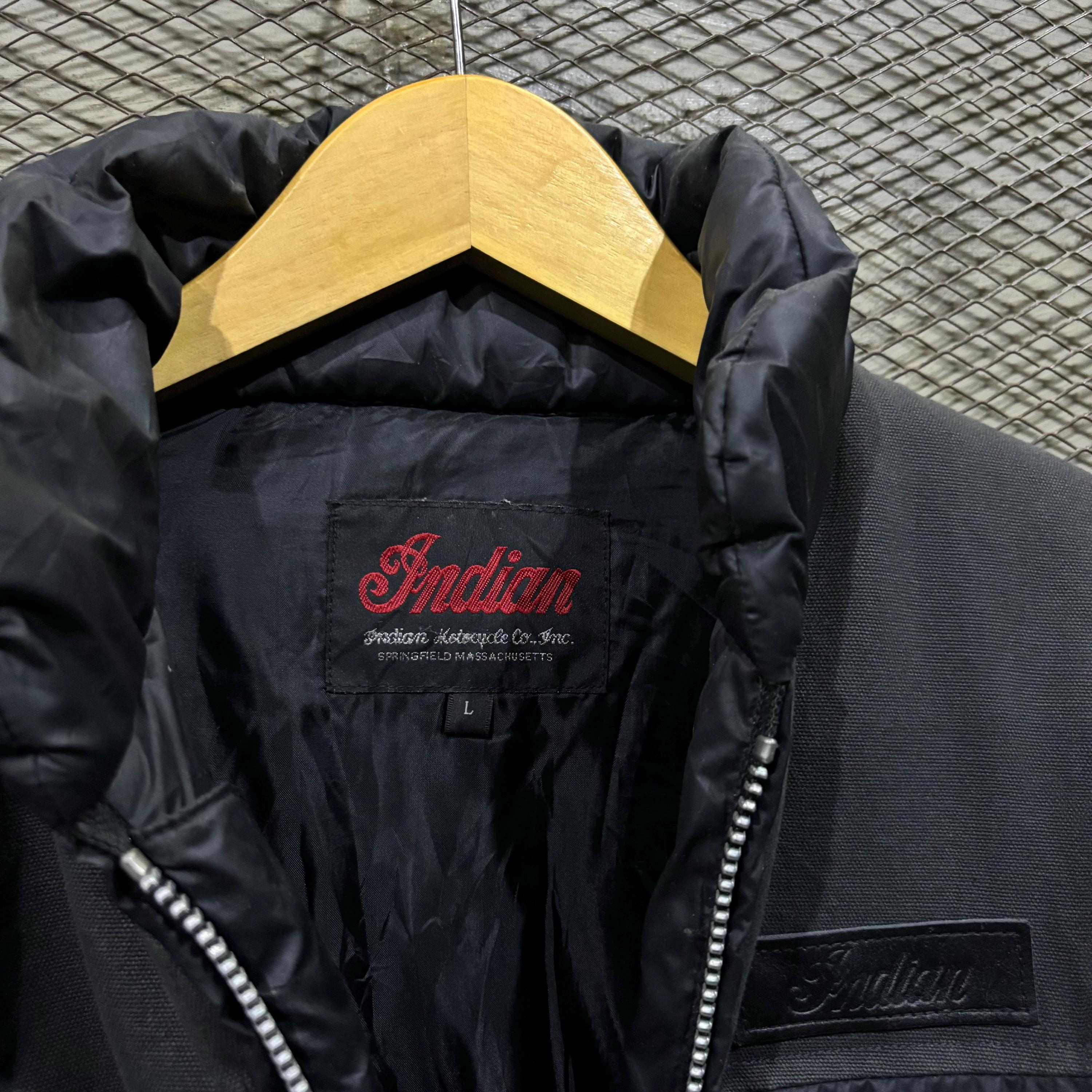 割引 Down Motorcycle Indian Vintage Jacket Etsy - ジャケット・アウター