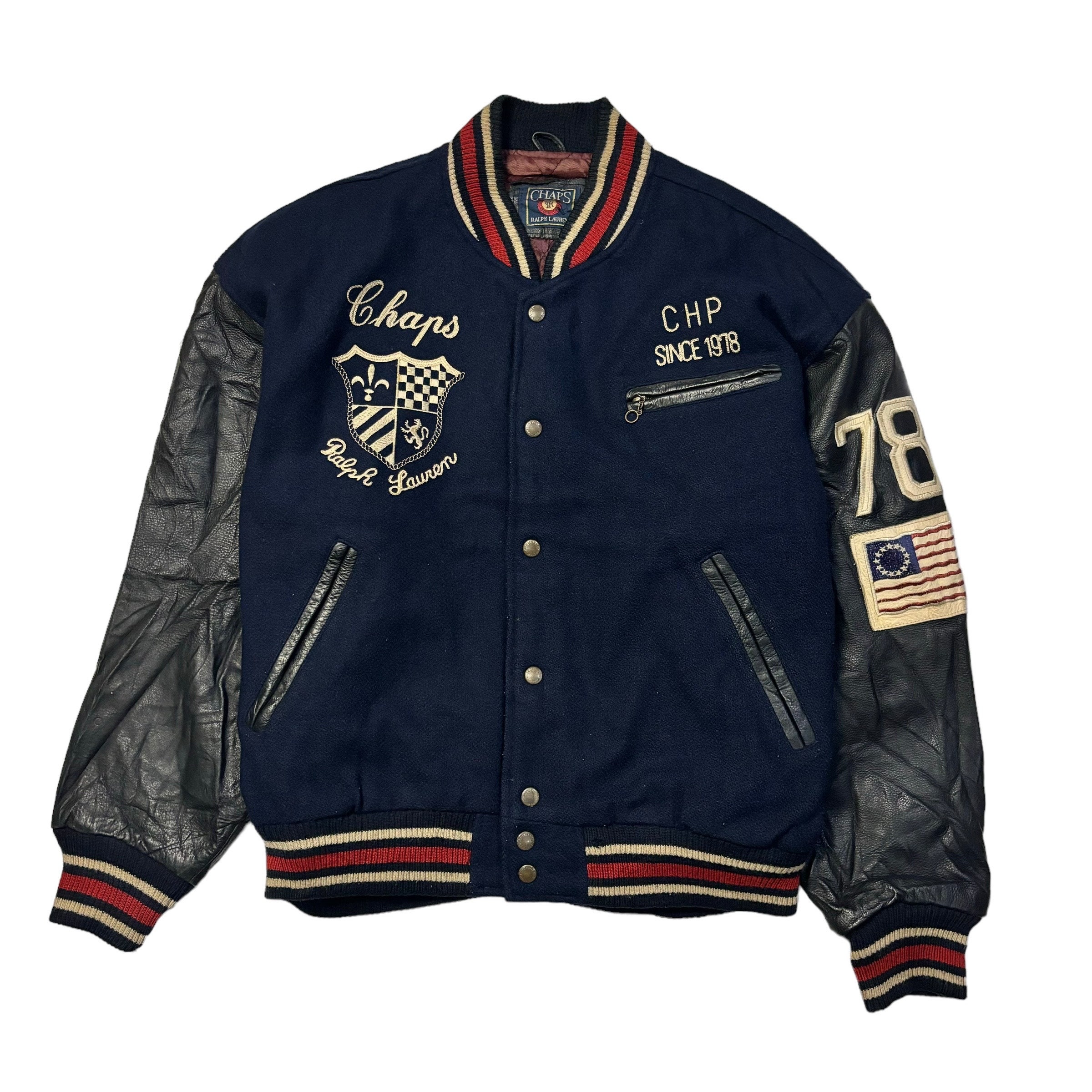 Chaps Ralph Lauren Logo Stadium Jacket