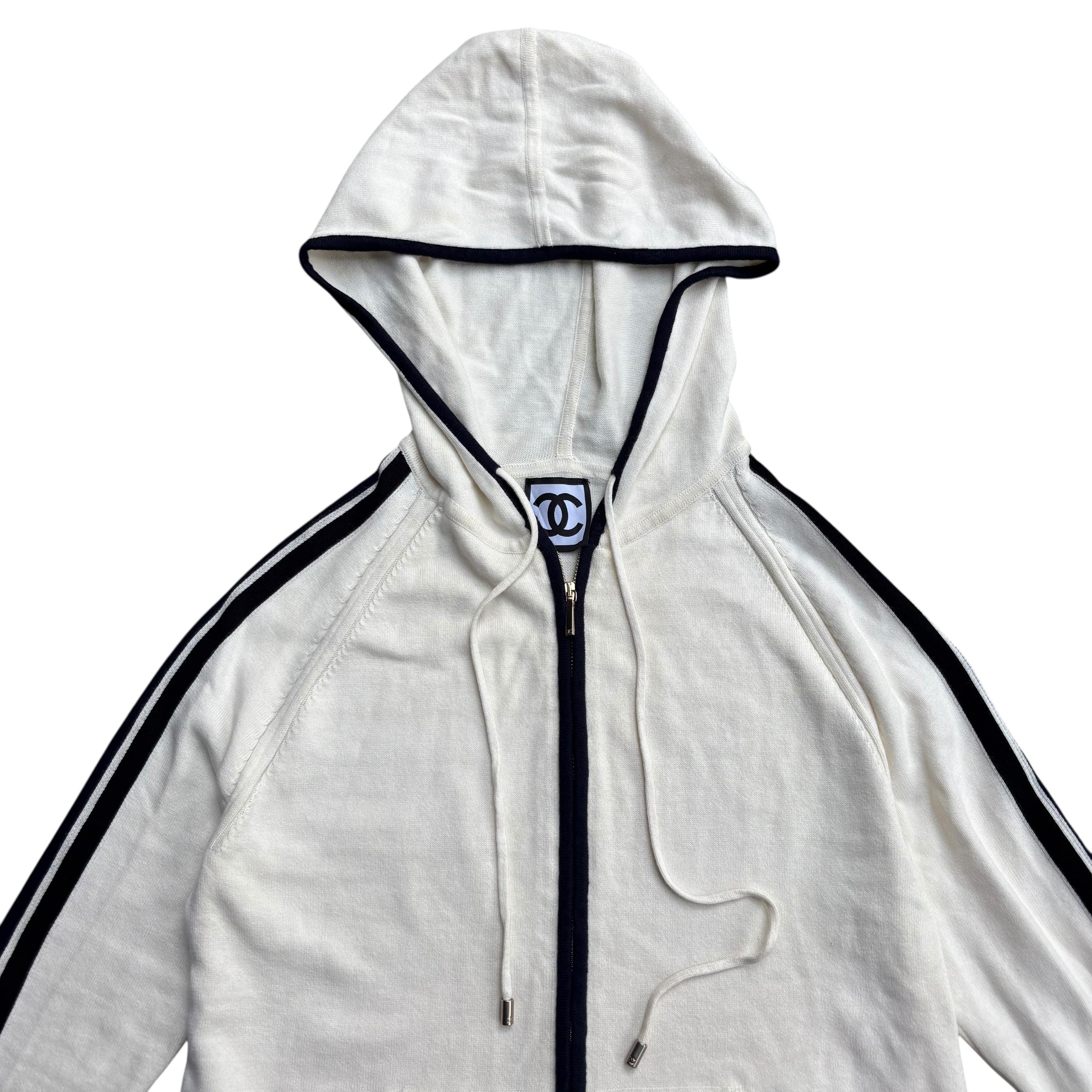 Vintage Chanel Zip Hoodie - Etsy