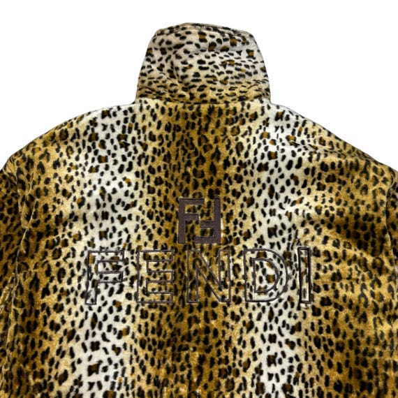 Vintage Fendi Leopard Reversible Jacket - Etsy