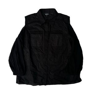 美品　Plantation イッセイミヤケ コットン100 総柄　 ブラウス 美品 Plantation イッセイミヤケ コットン100 総柄 ブラウス