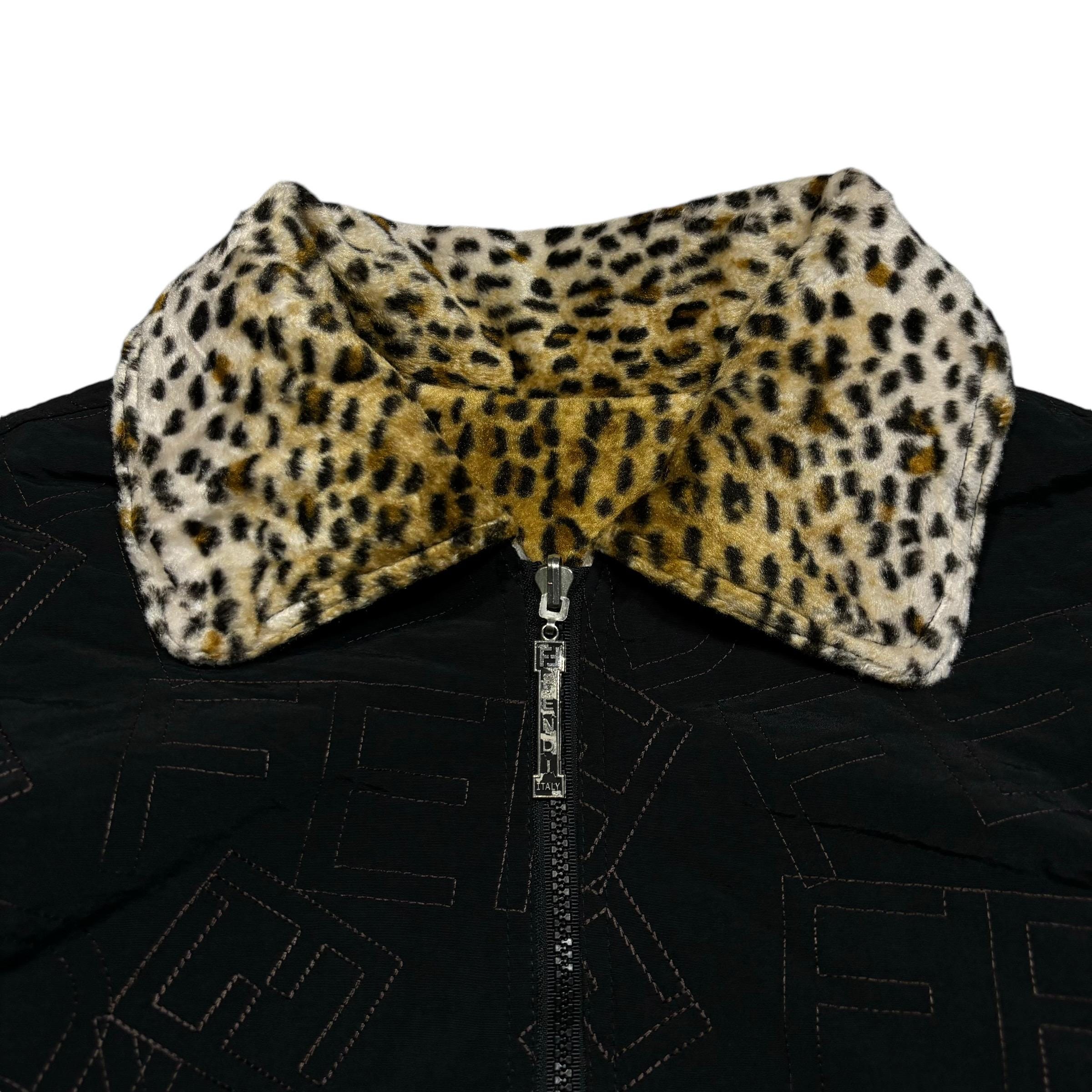 ジャケット・アウター FENDI jeans leopard pattern jacket authentic Fendi leopard jacket - THRIFTWARES VINTAGE