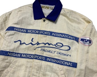 nismoニスモ　NISSAN日産　希少/廃版品旧ロゴ日の丸レインウェアーコート il_fullxfull.6085411147_5a02.jpg
