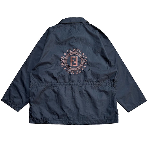 Vintage Fendi Big Logo Embroidery Jacket Etsy