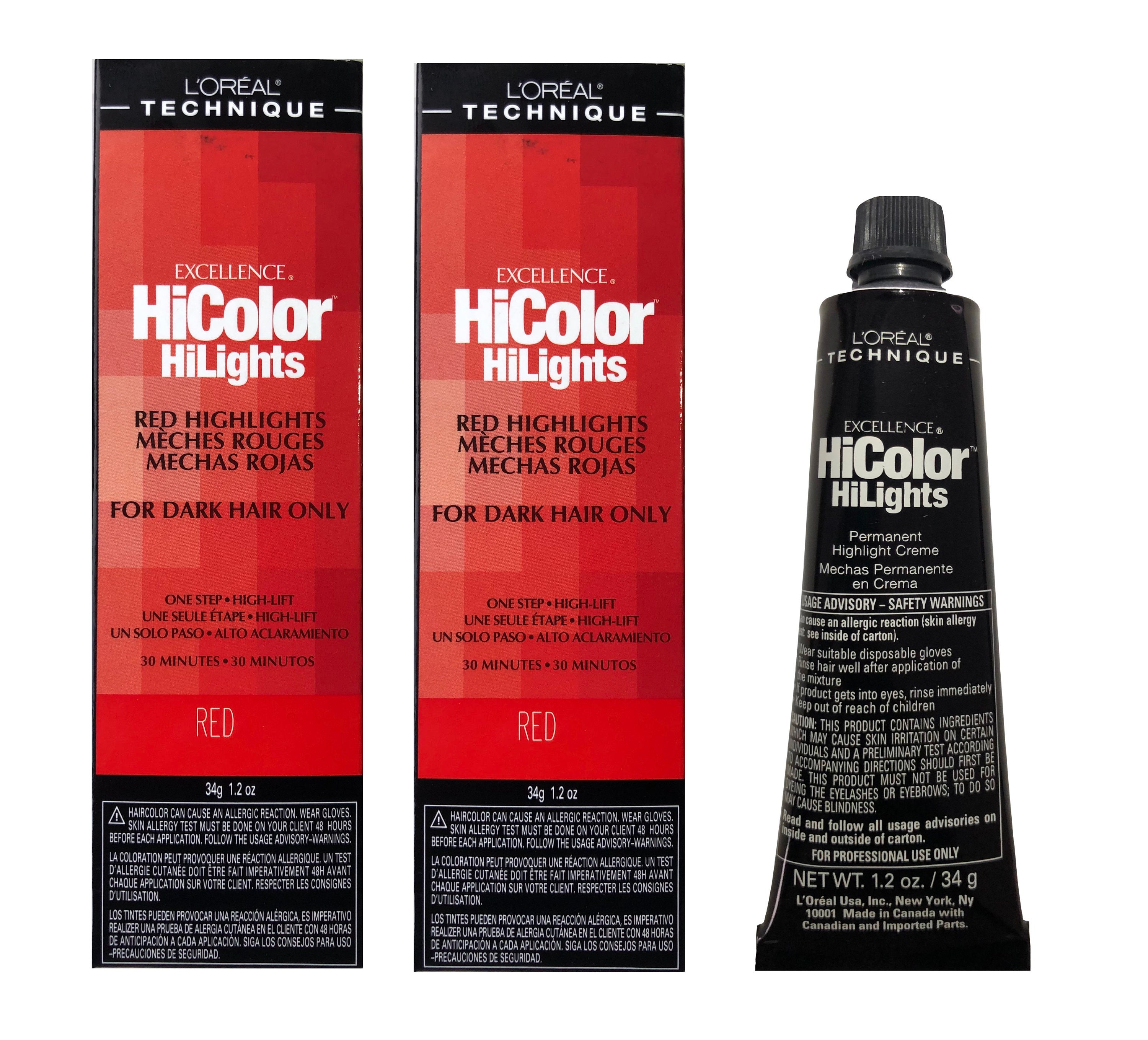 L'oreal Technique Hicolor Red Permanent Hair Colour Dye - Etsy Canada L'oreal Technique Hicolor Red Permanent Hair Colour Dye - Etsy Canada
