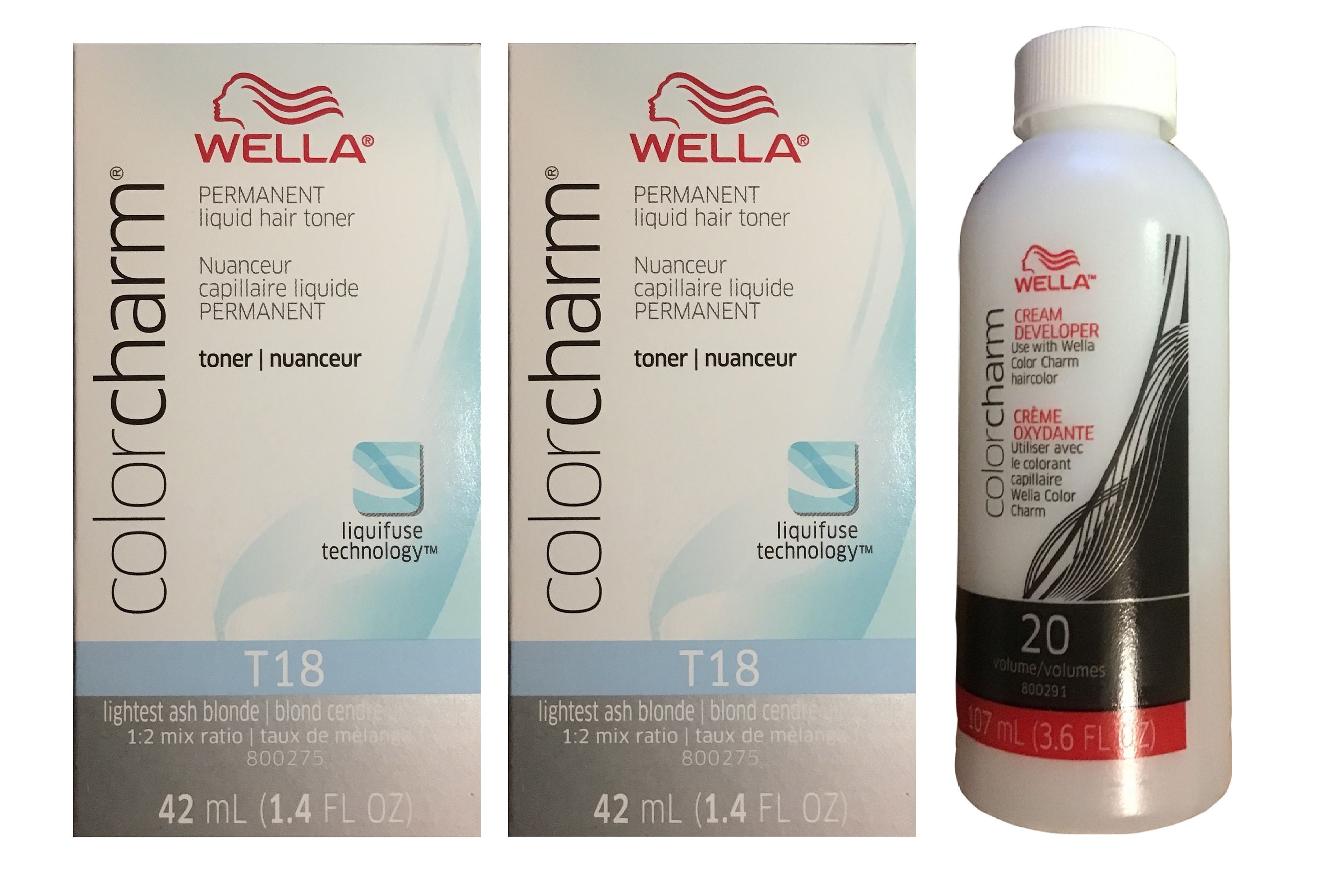 Wella Color Charm T18 42 Ml Volume 20 Cream Developer 107 Ml - Etsy Israel Wella Color Charm T18 42 Ml Volume 20 Cream Developer 107 Ml - Etsy Israel