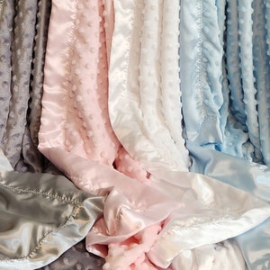 Baby blanket with silky edge sales