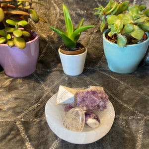 Moroccan selenite charging bowl