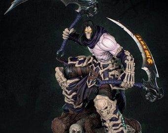 Death Darksiders Statue |1/12 Scale| Unpainted| Unassembled Kit - Etsy