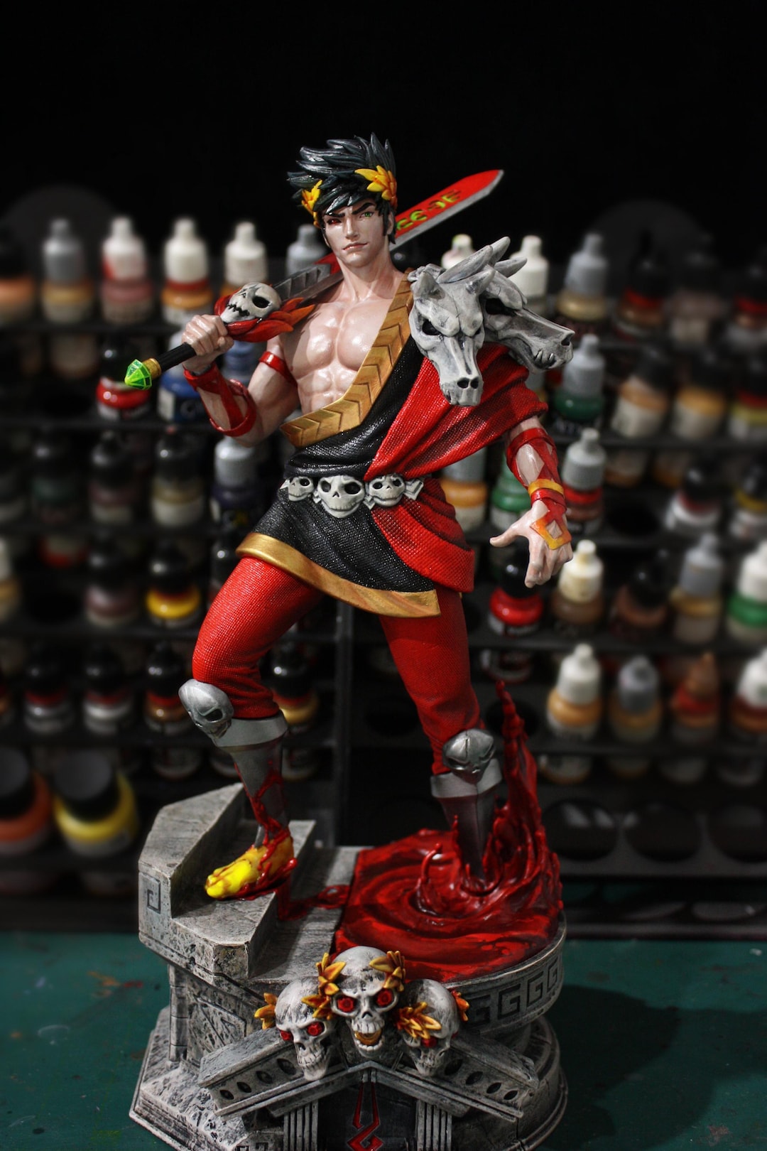 Hades : Zagreus - Premium Hand-painted Figure, 2 Size Choices for