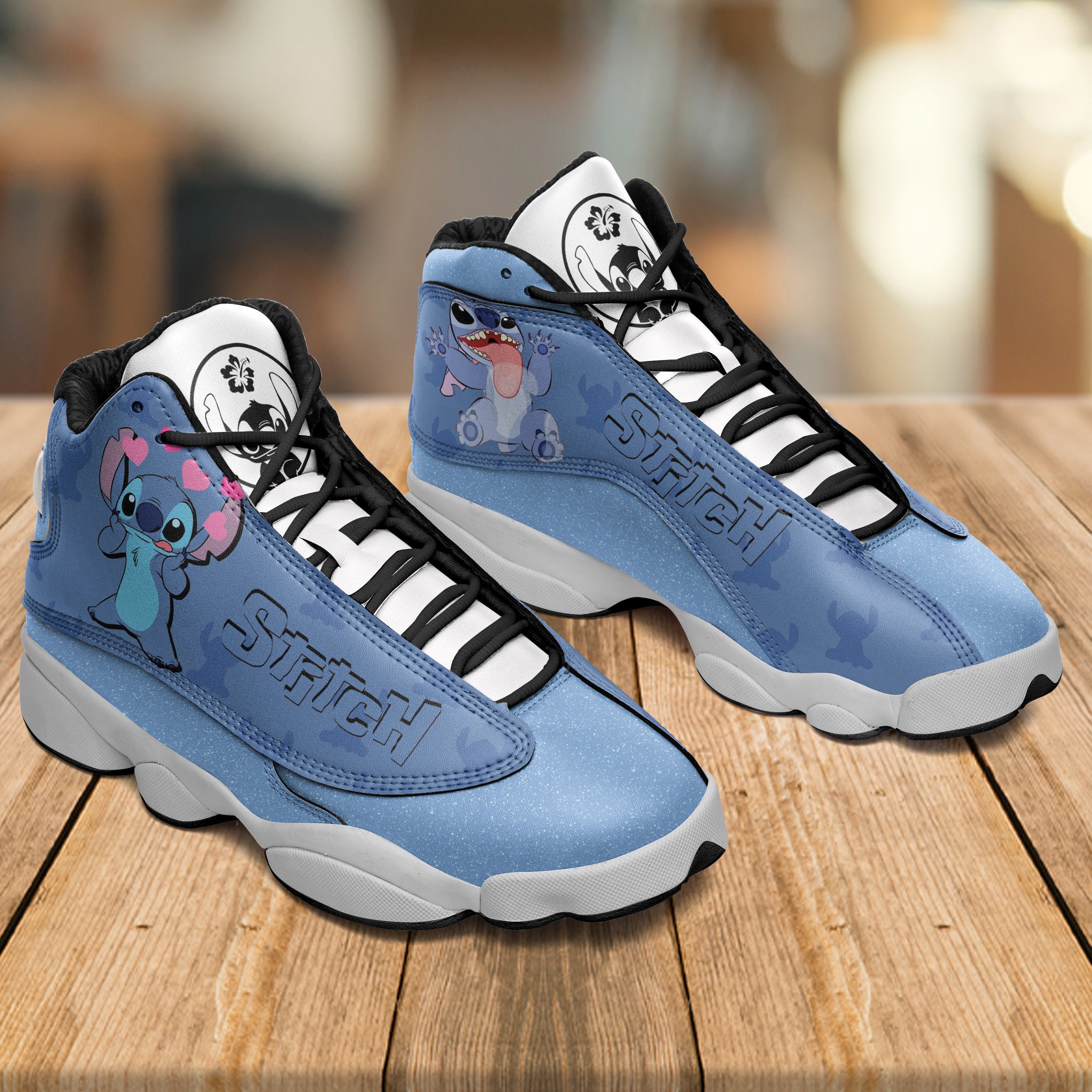 Stitch Disney Jordan 13 Shoes Custom Jd13 Sneakers Gift For | Etsy