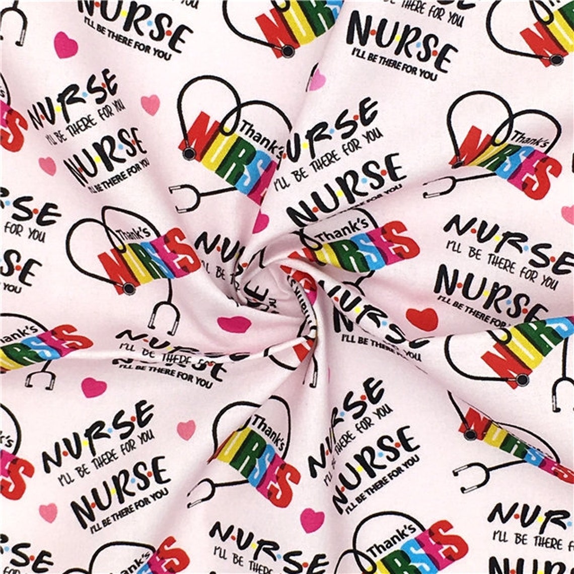 Nurse fabric fabric 100 Cotton Cotton Fabric Etsy