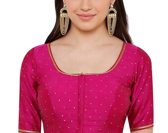 Pink Saree Blouse - Etsy Australia