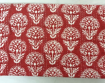 Handblock Printed Quilt Handmade kantha Quilt Indian Kantha Quilt Indian Print Summer Winter Cotton Bedspread Indian Light Weight Bedding