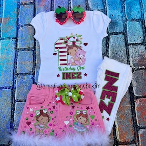 Gracie's Corner Bluey Girl Skirt Set Birthday Outfit/ little girls skirt set/ birthday outfit Bluey Skirt Set