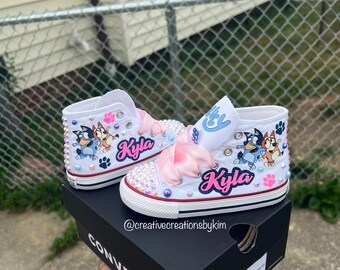 Converse,bluey Custom Converse,minnie Mouse Custom Kids Shoes