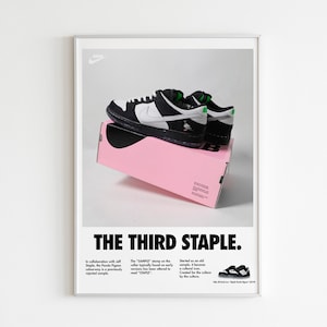 Retro Sneaker Poster Series | Staple Pigeon Panda Dunk | Exclusively at SneakerGallery