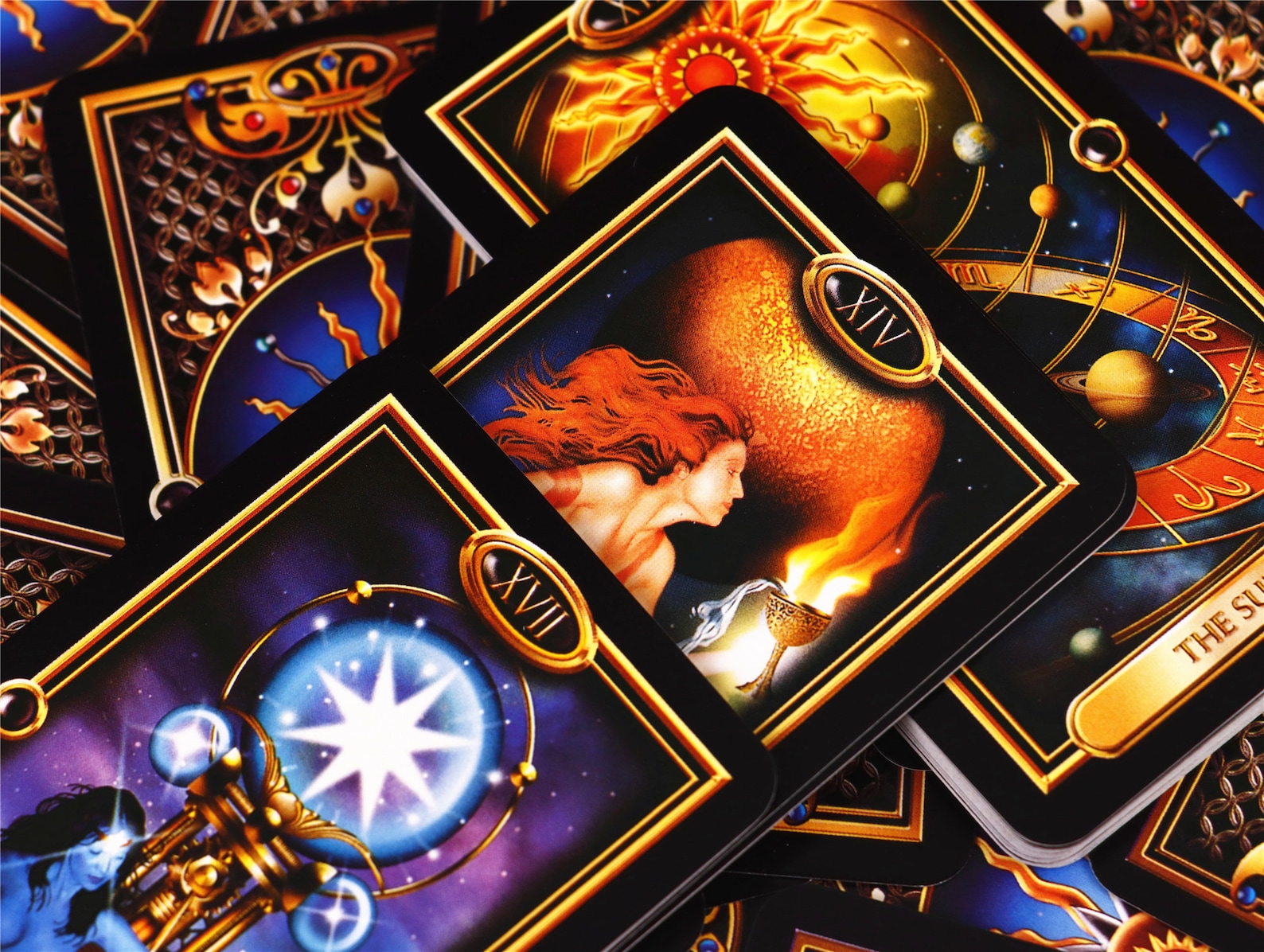 Full Easy Gilded Tarot cards deck Unique tarot cards Tarot Etsy