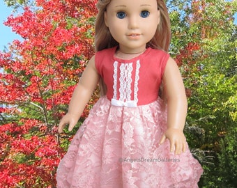 Handmade Lace Doll Dress: Fits 18" American Girl Dolls