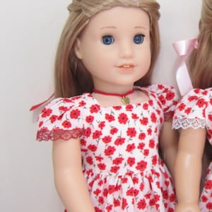 Handmade Flower Doll Dress for 18&quot; American Girl Doll